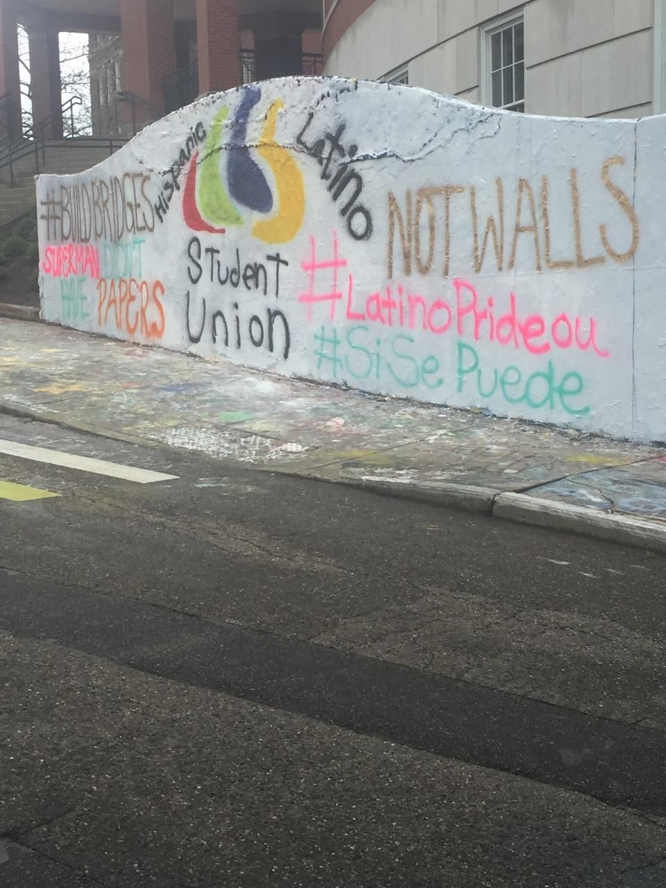 Hispanic graffiti wall