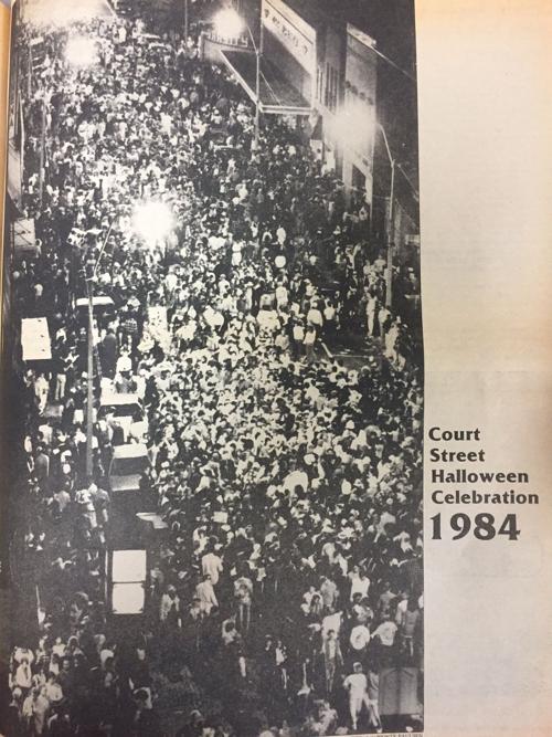 Halloween crowd 1984