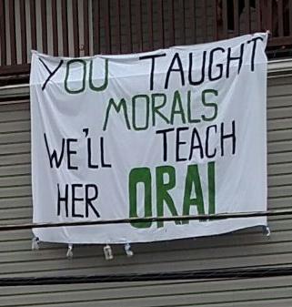 Offensive Banners Return For Ou S Move In Weekend Campus News Athensnews Com And to drink too, of course! offensive banners return for ou s move