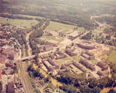 Aerial photo of OU in 1967