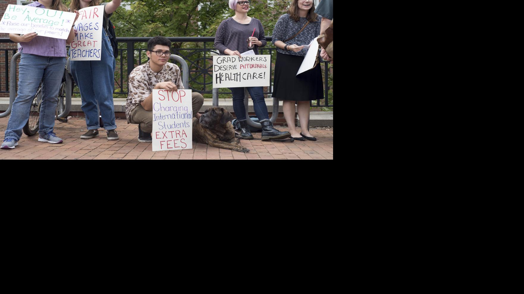 OU grad students protest for equity with peer institutions | Campus