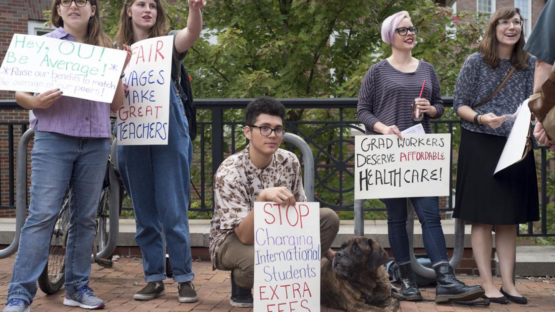 OU grad students protest for equity with peer institutions | Campus