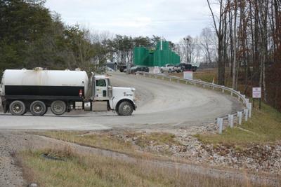 Fracking waste truck