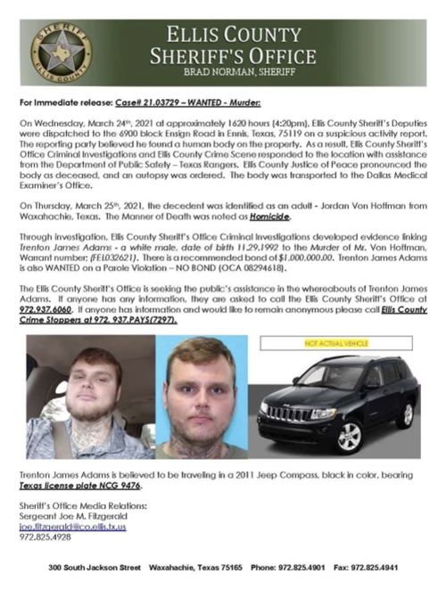 Still at large: Wanted