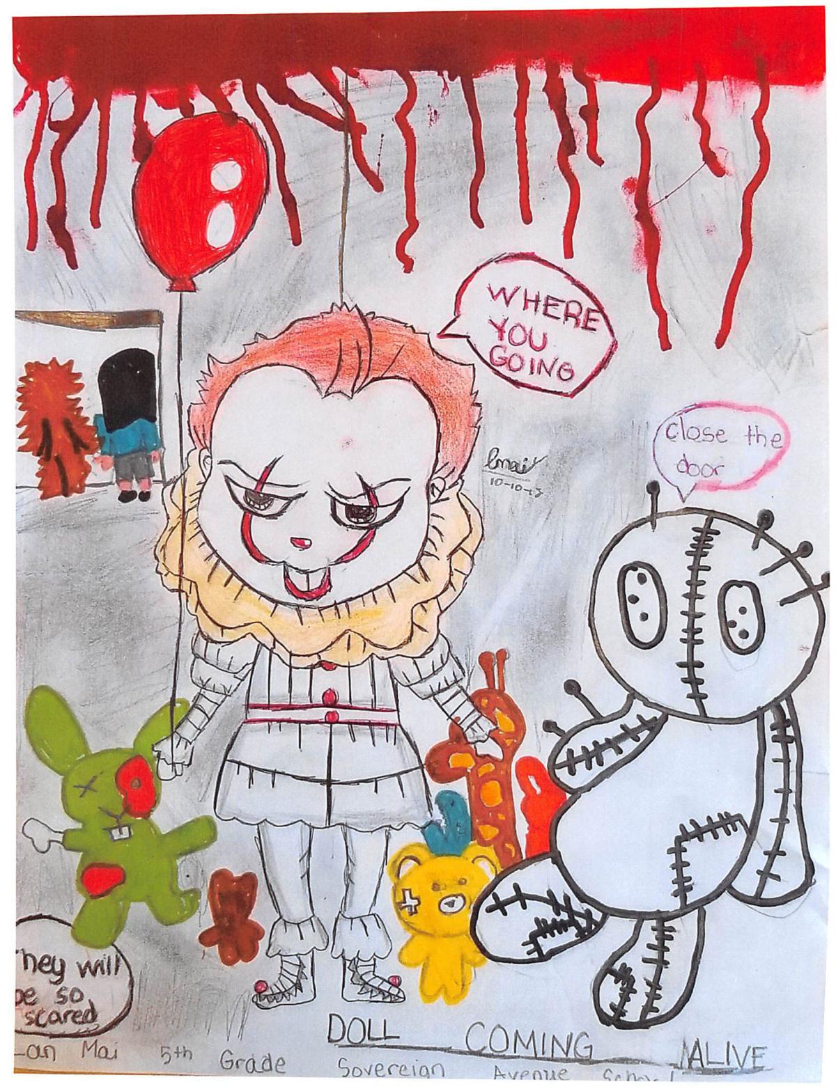 Press Halloween Contest Drawings Grade 5 Weather