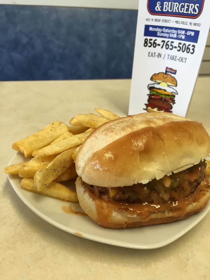 9. Bruni's Breakfast & Burgers, Millville: Millville Burger ($3.75)