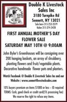 Double K Livestock Sales Inc - Ad from 2025-05-01
