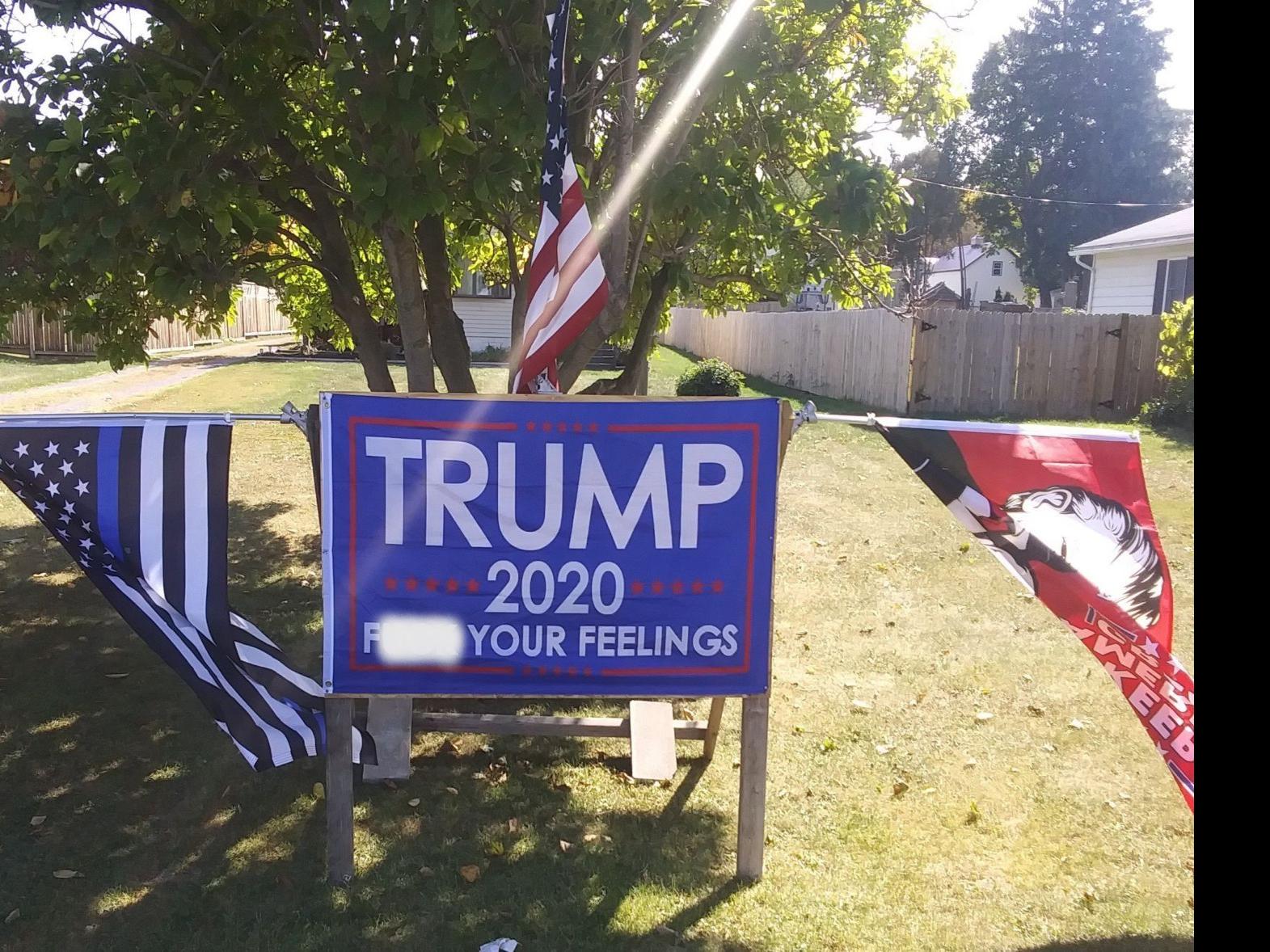 Pro Trump Sign With Swear Word Raises Eyebrows In Weedsport Local News Auburnpub Com