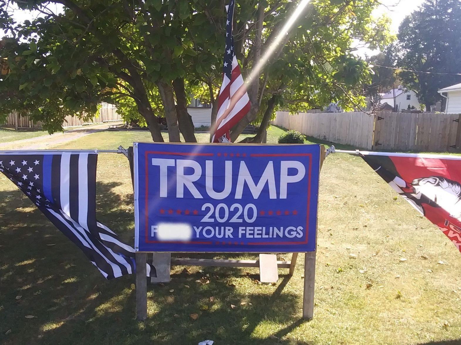 Pro Trump Sign With Swear Word Raises Eyebrows In Weedsport Local News Auburnpub Com