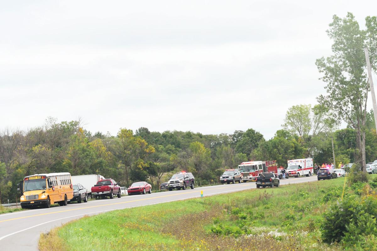 Troopers Port Byron school bus went off road after driver lost