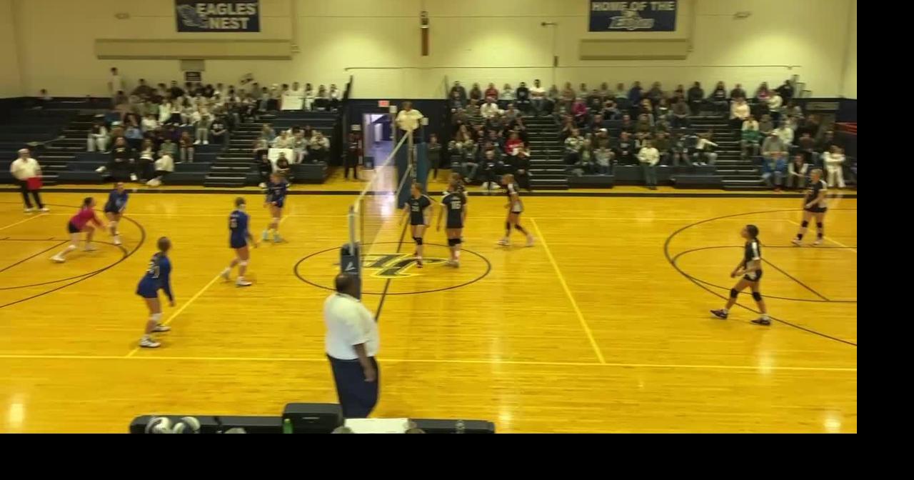 Video CatoMeridian takes a point from JordanElbridge in volleyball