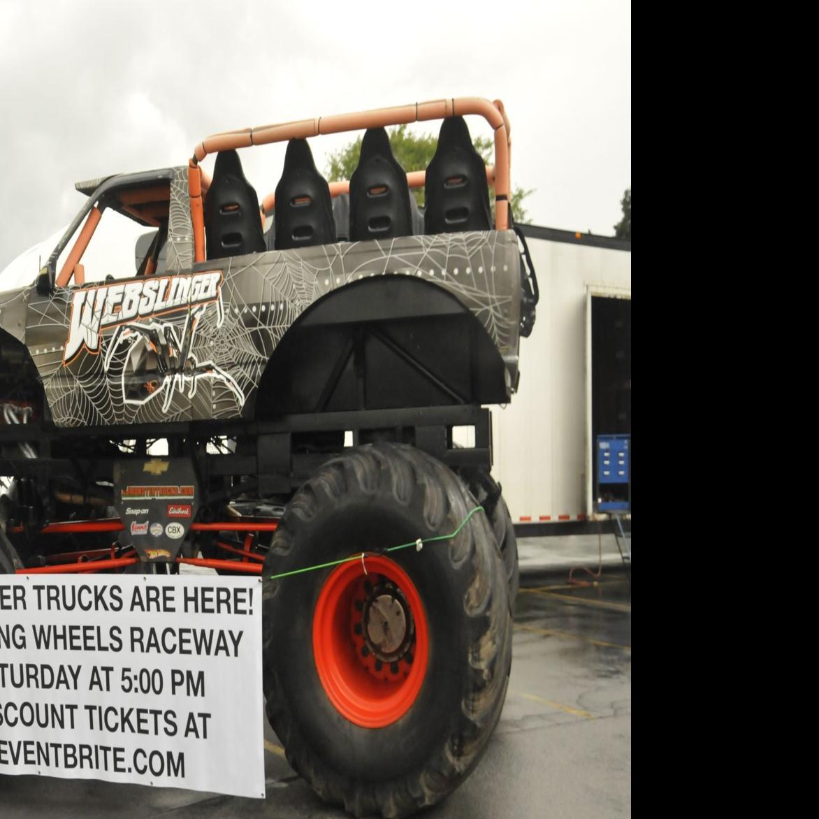 Monster truck parked in Auburn ahead of Elbridge monster ...