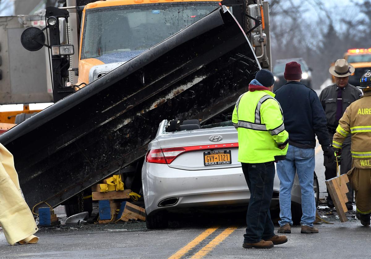 Crash involving snowplow results in 'serious injury' on Routes 5 and 20