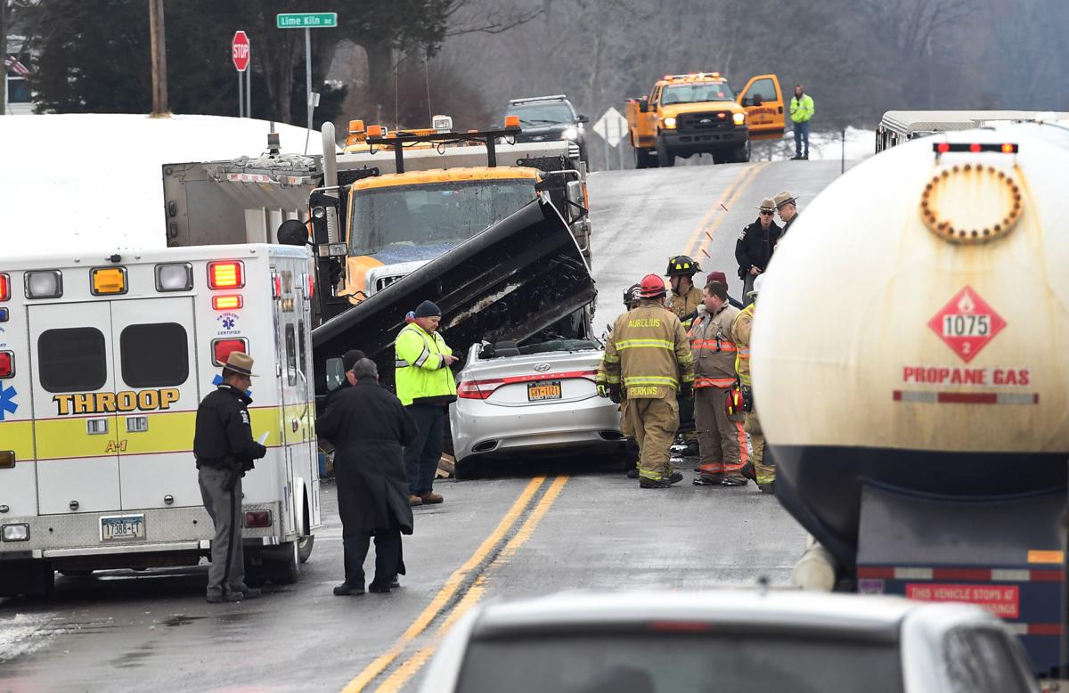 Crash involving snowplow results in 'serious injury' on Routes 5 and 20
