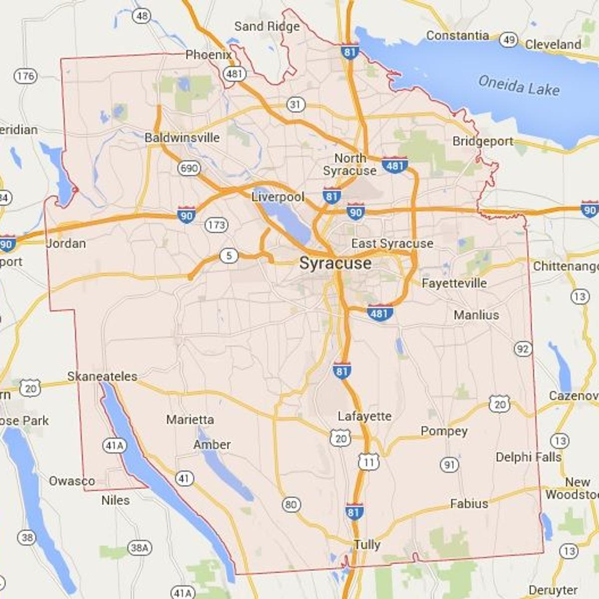 Commission Merge Onondaga County And Syracuse Allow Towns Villages To Opt In Eye On Ny Auburnpub Com Map Of Onondaga County Ny