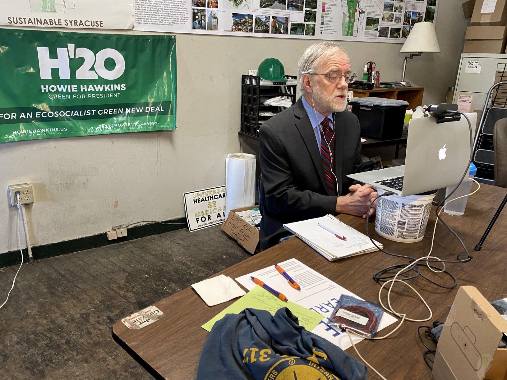 Syracuse S Howie Hawkins Is Presumptive Green Party Nominee For President Politics Auburnpub Com