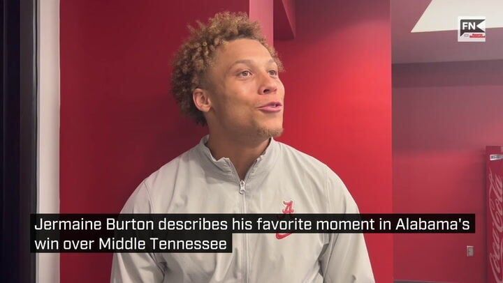 Alabama WR Jermaine Burton describes his favorite play of game