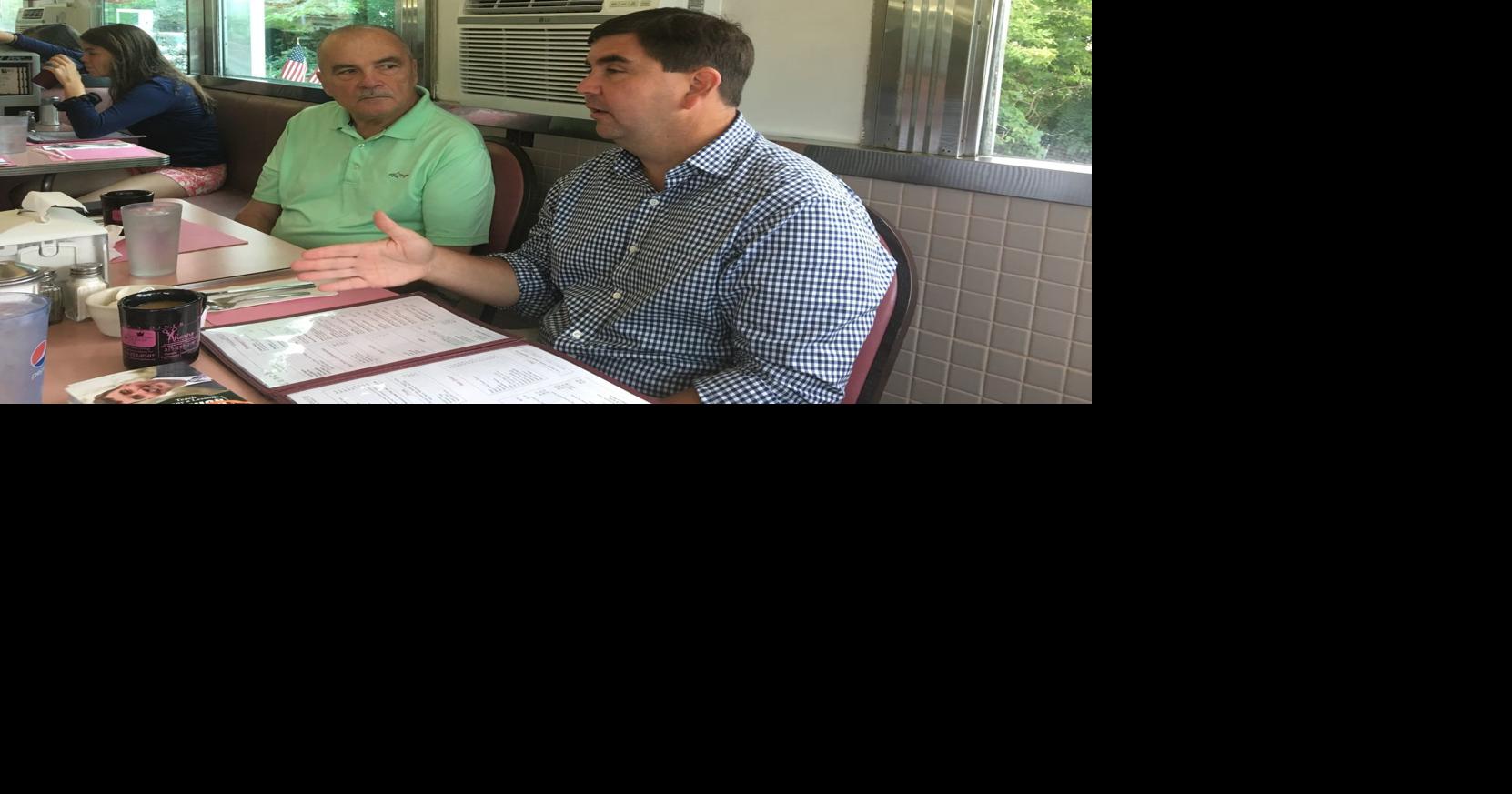 Mannion brings NY Senate campaign to Auburn diner