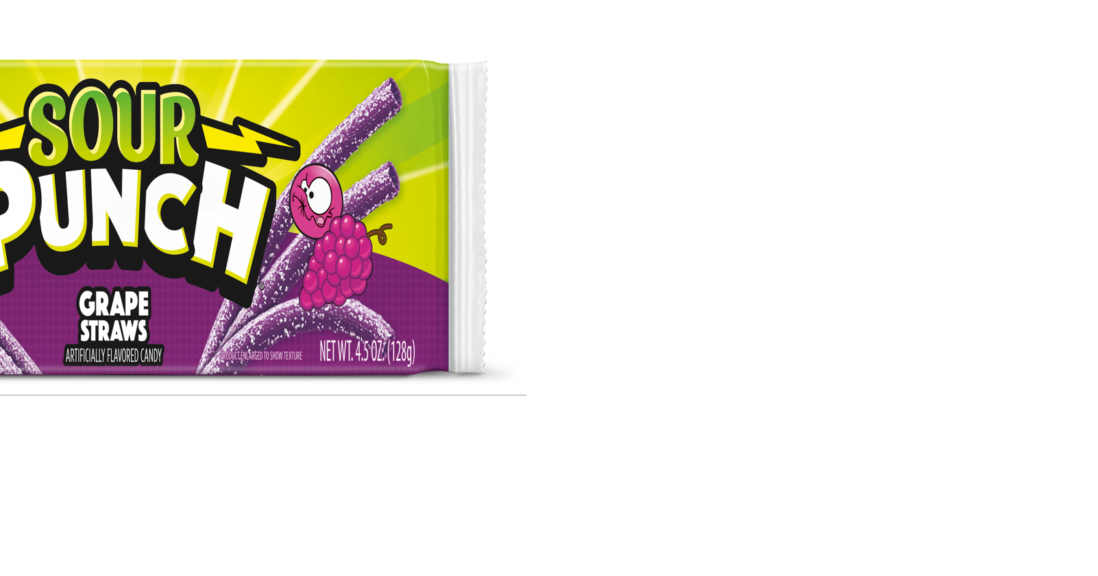 Sour Punch Grape Straws