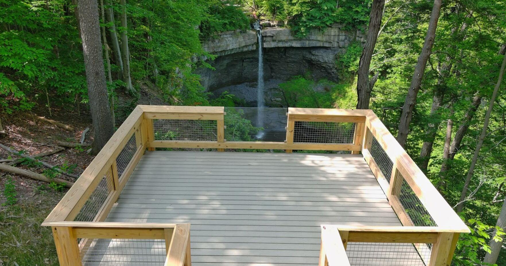 Carpenter Falls renovations in Cayuga County complete, improving access to large waterfall - Vimarsana News