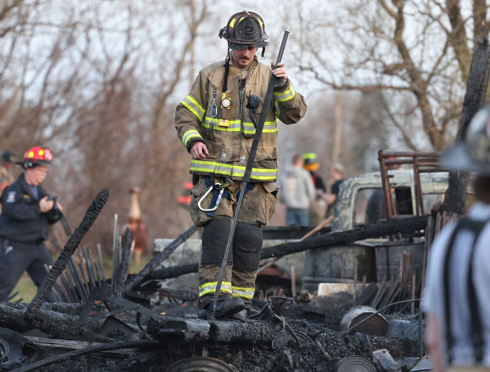 Cayuga County barn destroyed by fire on Friday
