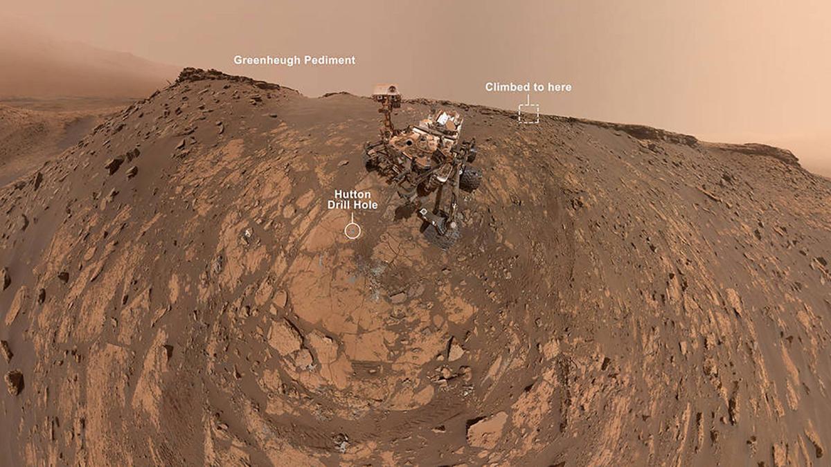 Curiosity Mars selfie