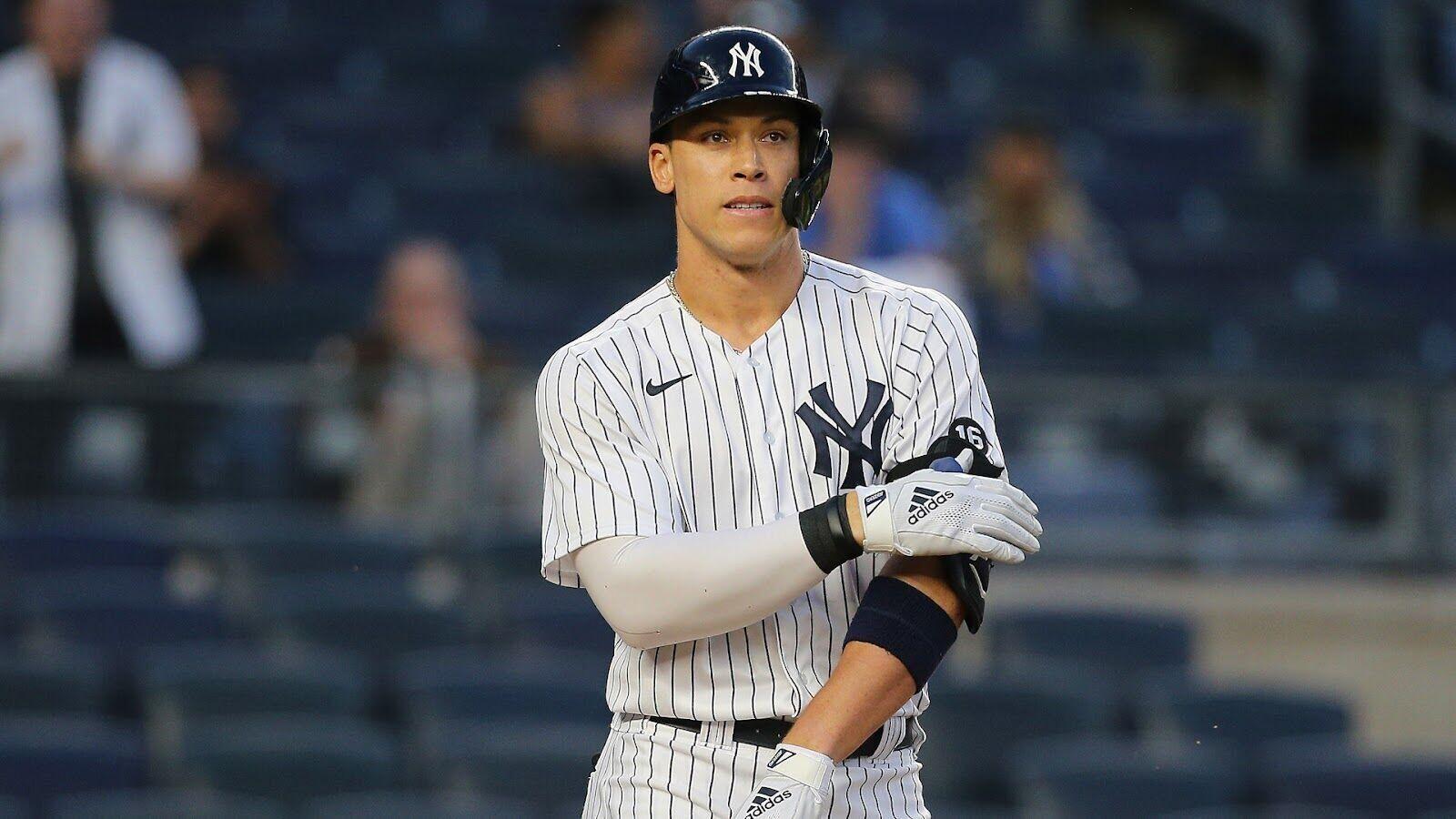 Aaron Judge adorably played with his dog at Yankee Stadium