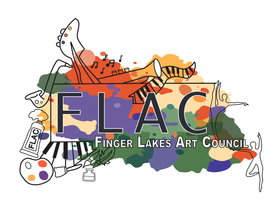 Finger Lakes Art Council New logo designed by aspiring student artist