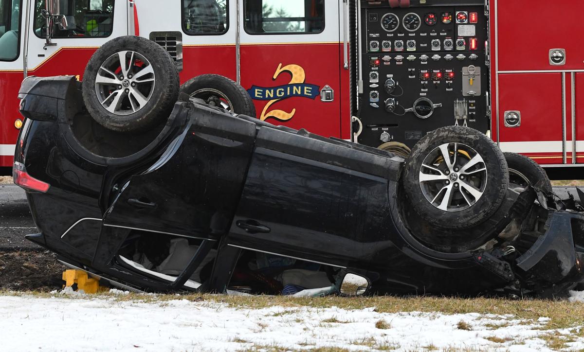 One woman transported to hospital after Fleming car crash