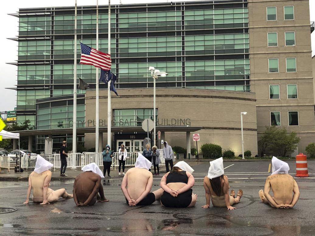 Naked Protesters Demand Action After Daniel Prudes 