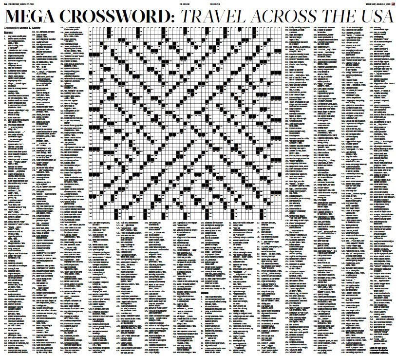 Jeremy Boyer Mega crossword puzzle sure was a hit Columns