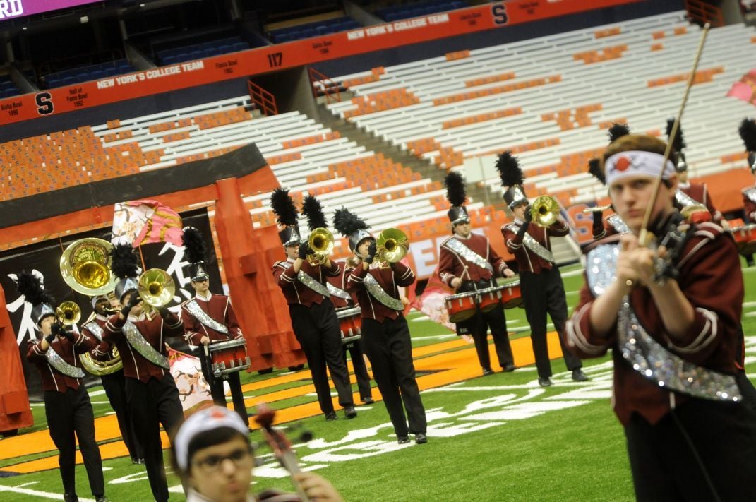 Marching bands from Auburn, JordanElbridge take to Carrier Dome for
