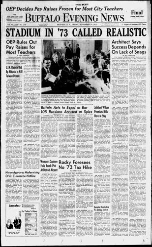 Buffalo Bills lease agreement 1971