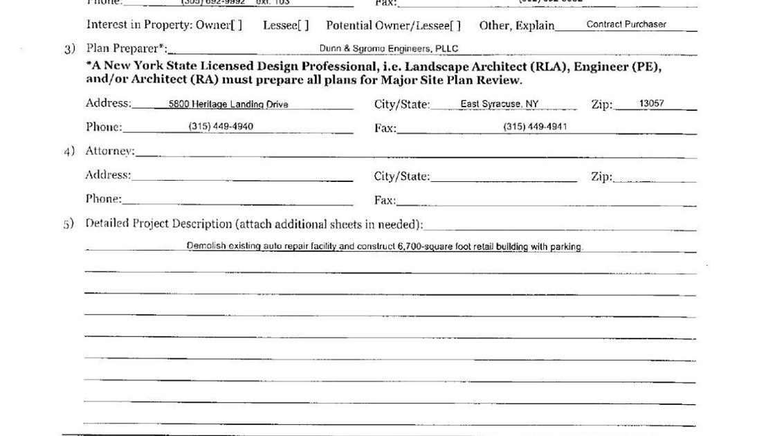 Urgent Care/Aspen Dental site plan application