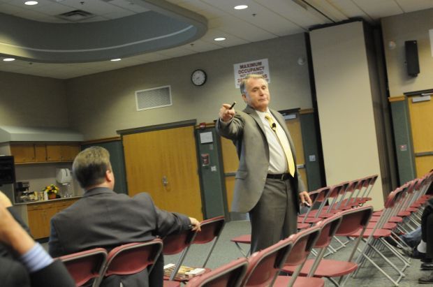 Bill Daggett during presentation