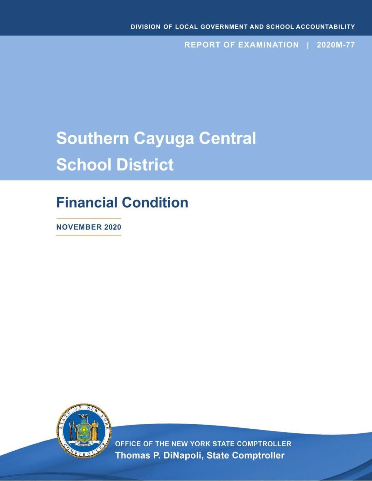 State comptroller Southern Cayuga schools keeping too much taxpayer money