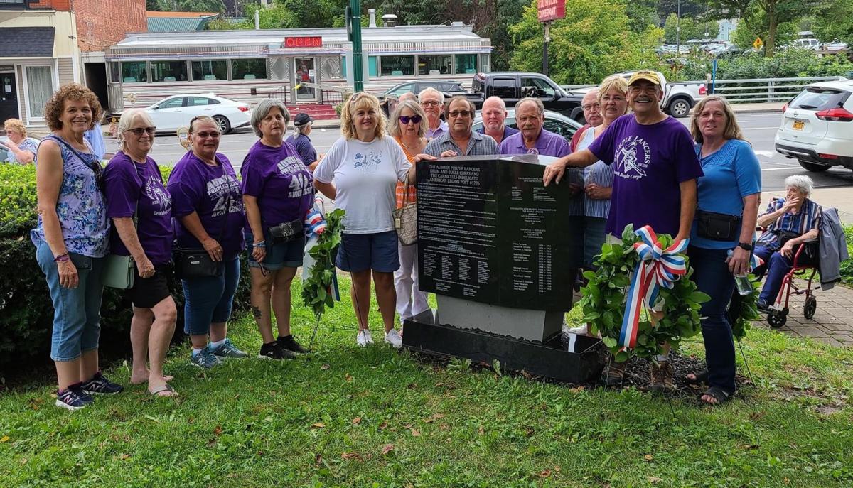 Valenti Auburn memorial honors American Legion post, Purple Lancers