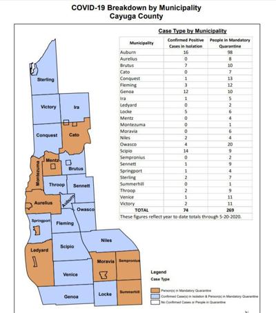 County COVID map