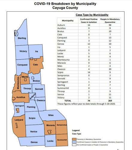 County COVID map