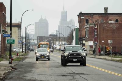 Potholes in the city of Buffalo