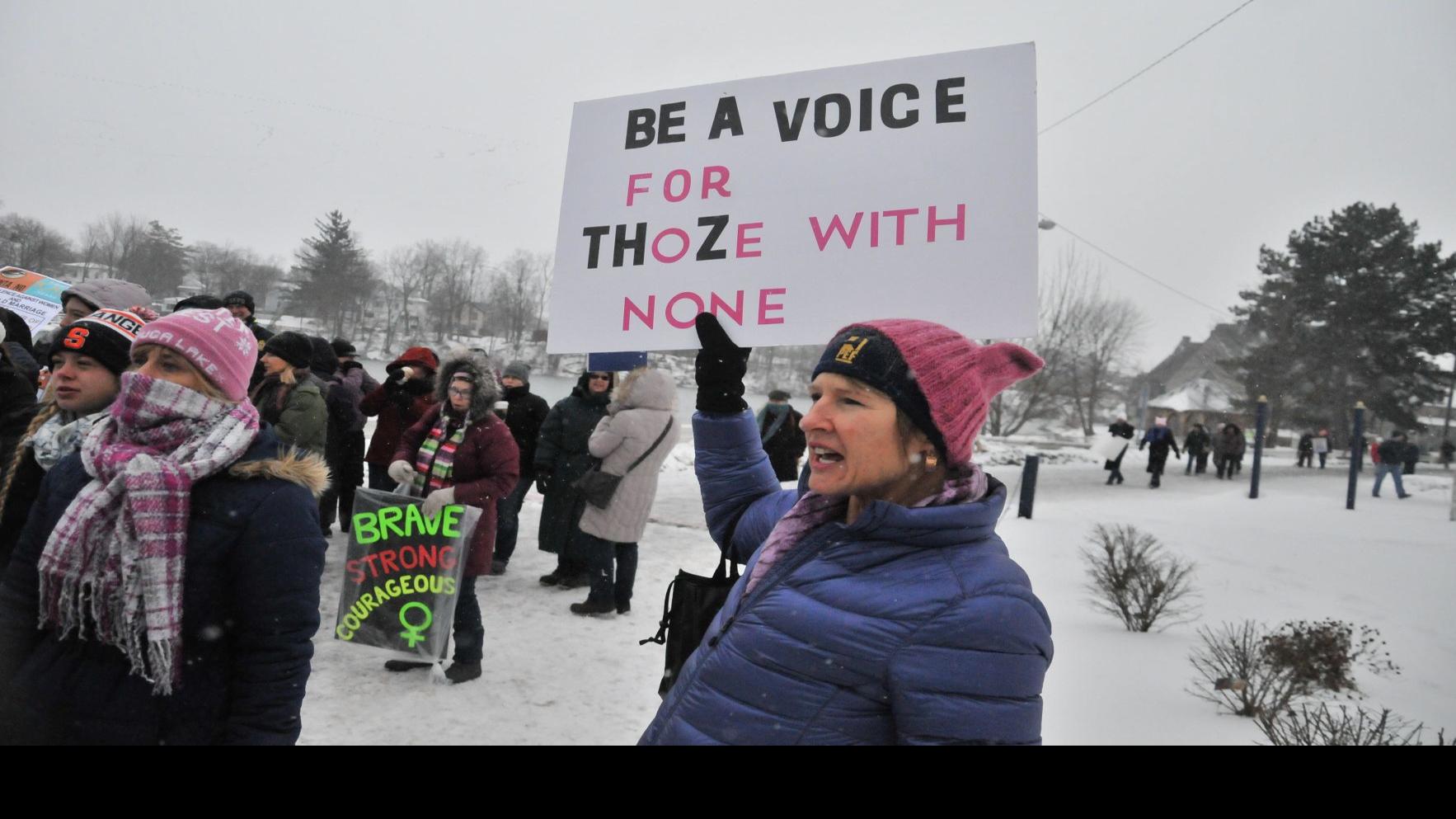 Share Your Voice March In Seneca Falls Supports Women S Rights