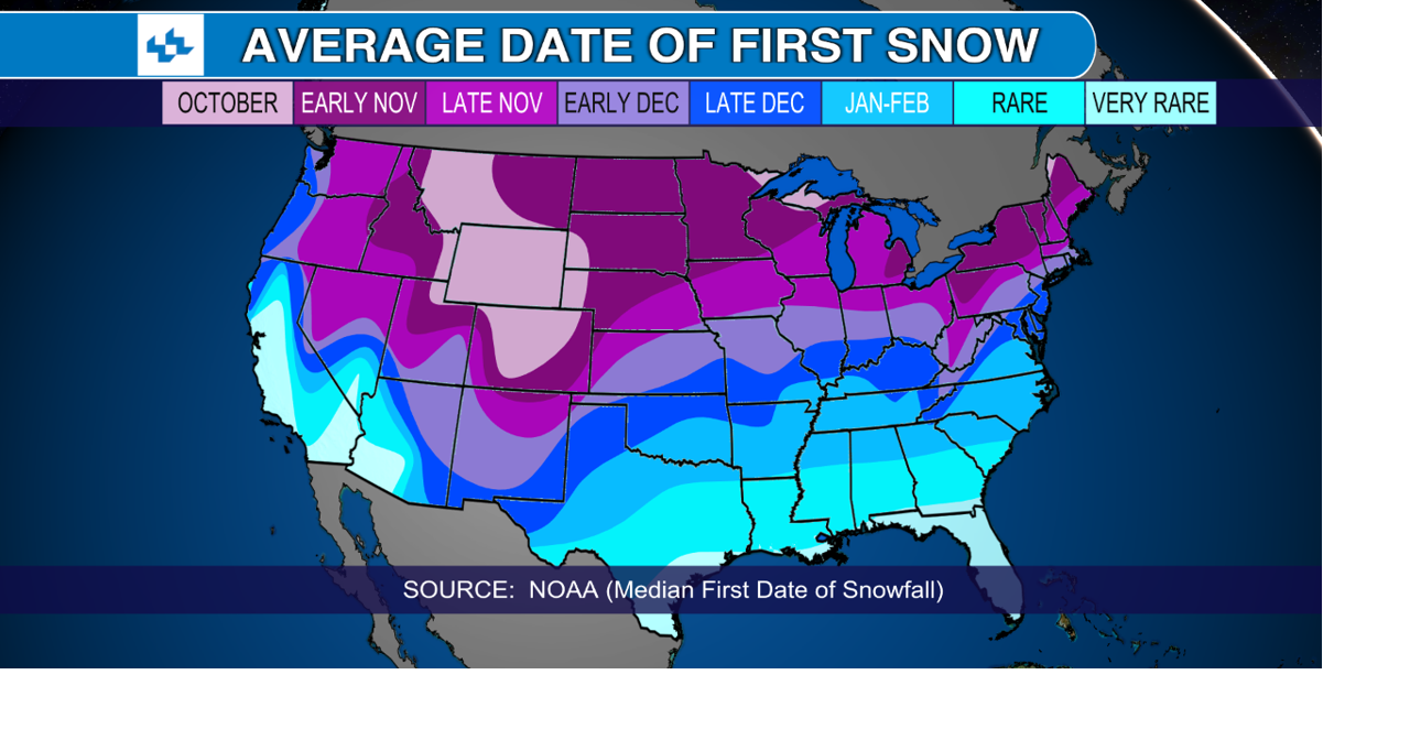 When does the first snow typically fall? Meteorologist Sean Sublette ...