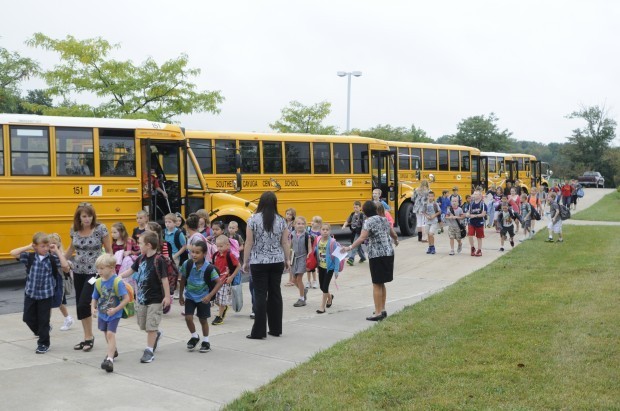 Southern Cayuga elementary students start at new school