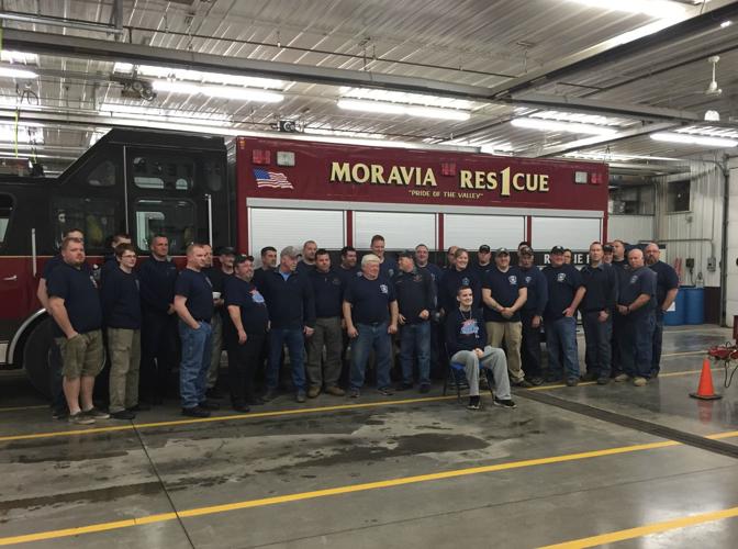 Dustin Mondics, Moravia senior injured in a vehicle accident in December, thanks first responders