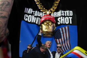 A Trump-owned company is selling $299 sneakers with an image of his bloodied face after rally shooting