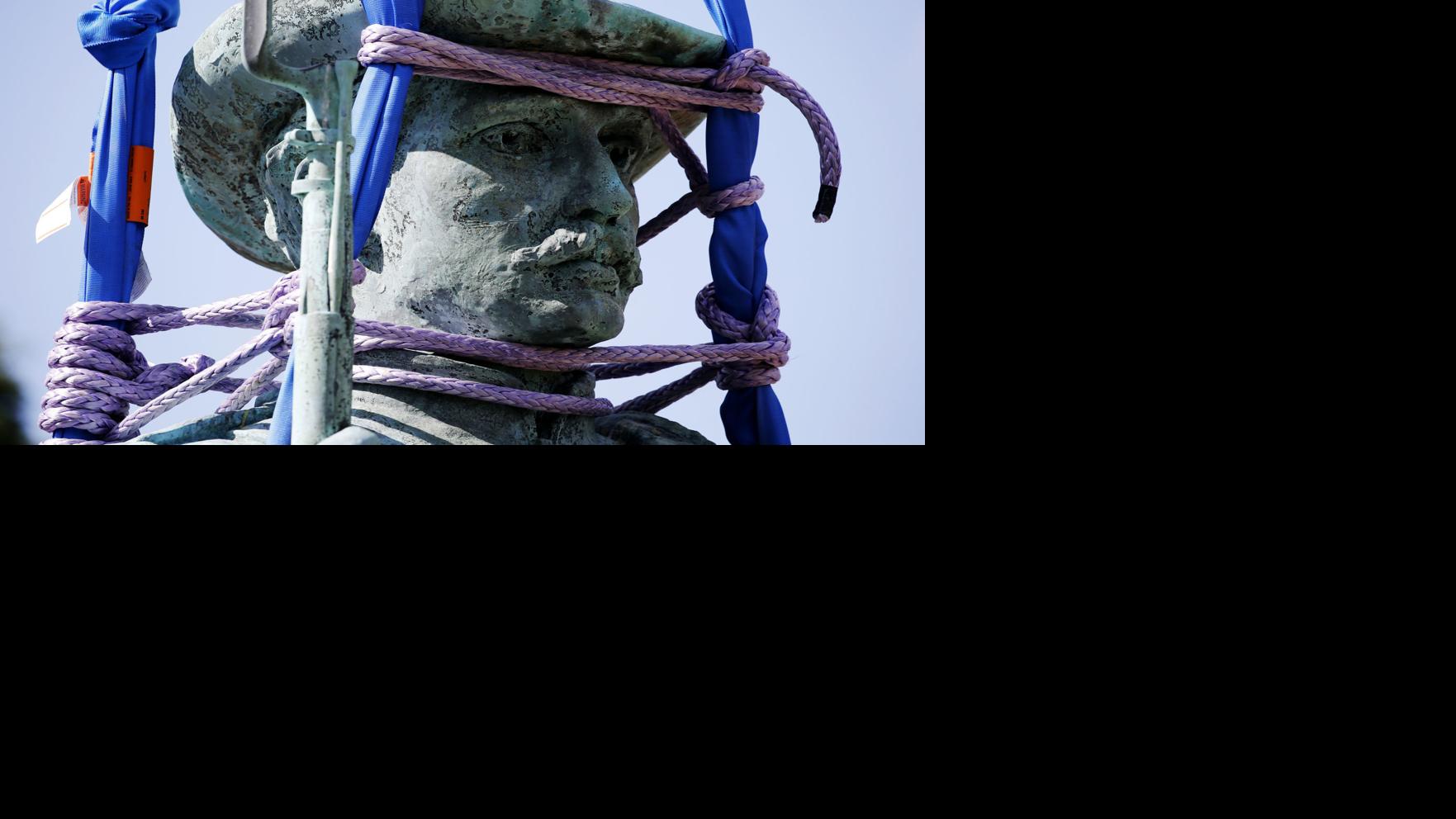 Photos: A look at statues toppled, damaged, questioned in wake of George Floyd's death ...