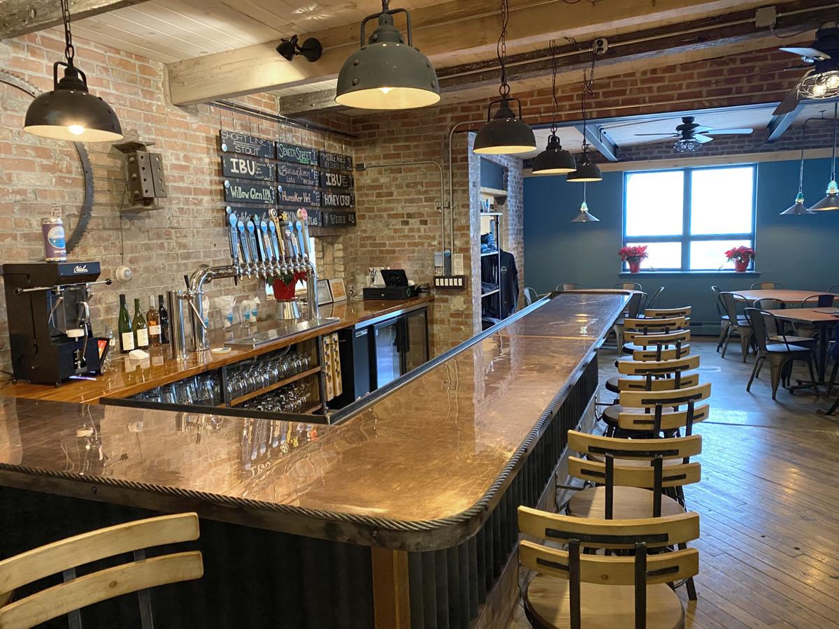 Local lager Inside Skaneateles Brewery, now open