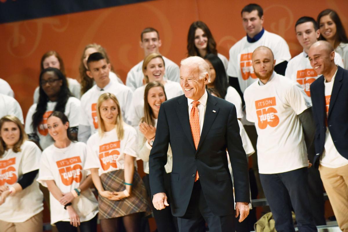 Vice President Joe Biden At Syracuse University You Have An Obligation To Speak Up To Prevent Sexual Assaults Eye On Ny Auburnpub Com