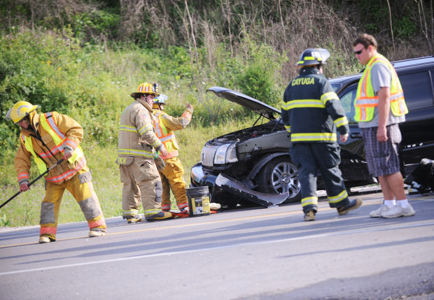 Daughter of Cayuga County Sheriff and a 1-year-old injured in crash in  Aurelius
