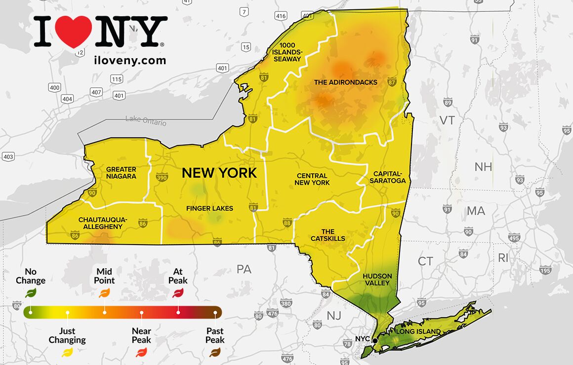 New York state fall foliage report: Sept. 27-Oct. 3